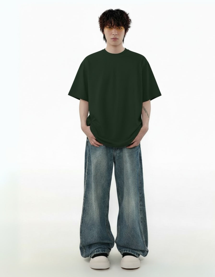 Bottel Green Regular Fit T-Shirt