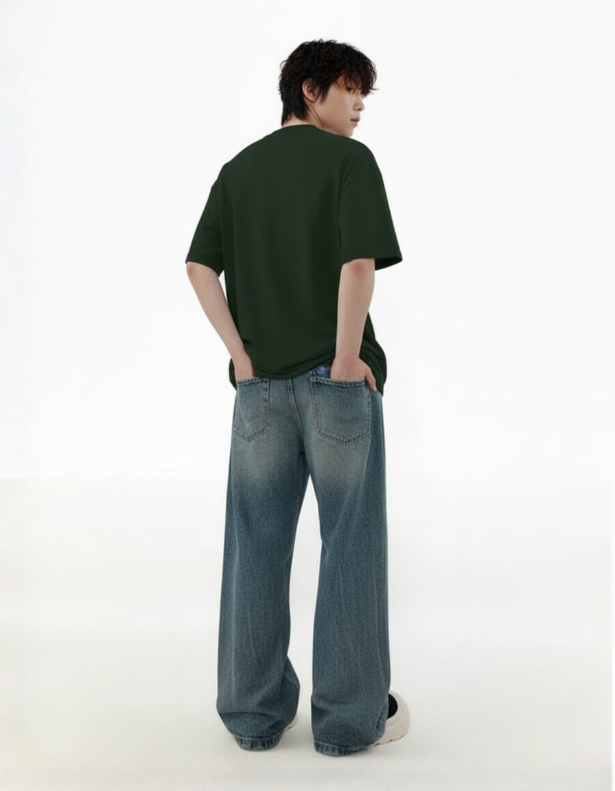 Bottel Green Regular Fit T-Shirt