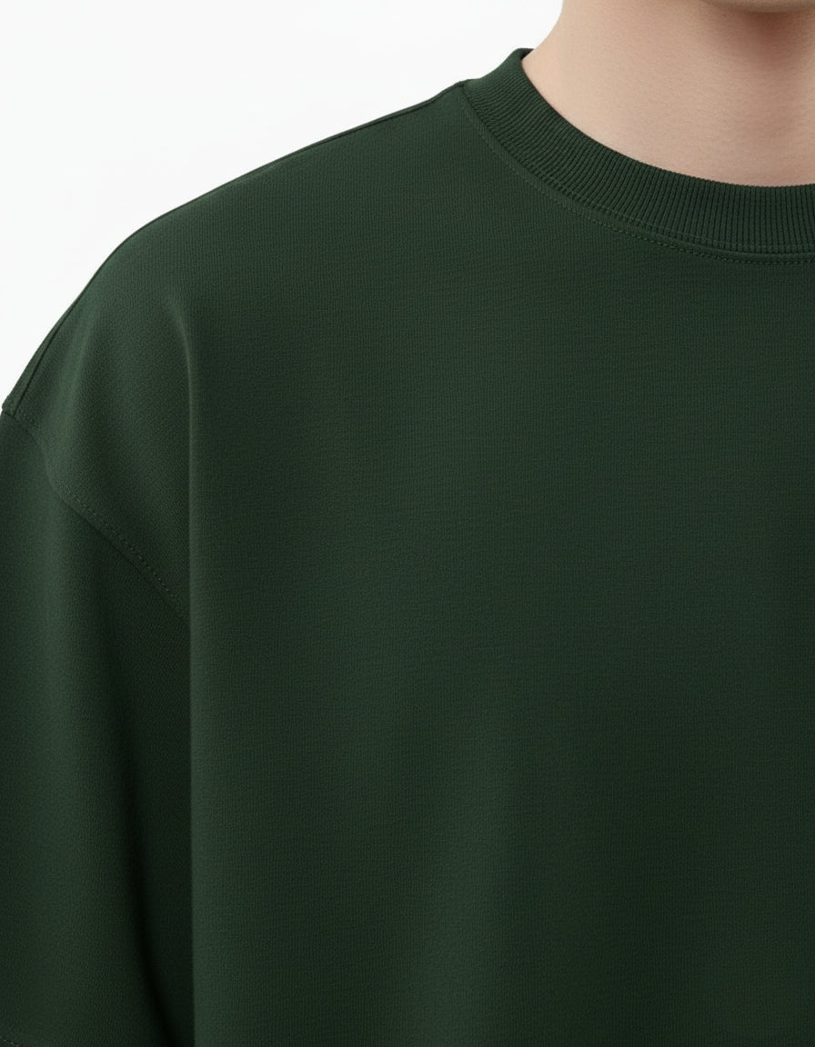 Bottel Green Regular Fit T-Shirt