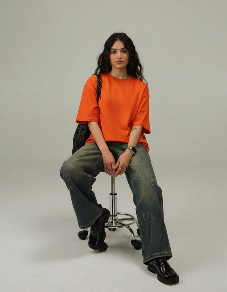 Orange Regular Fit T-Shirt